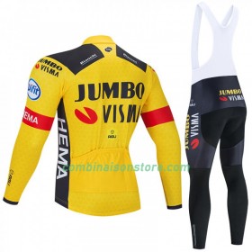 Combinaison Cycliste M/L + Collant à Bretelles 2020 Team Jumbo-Visma N001